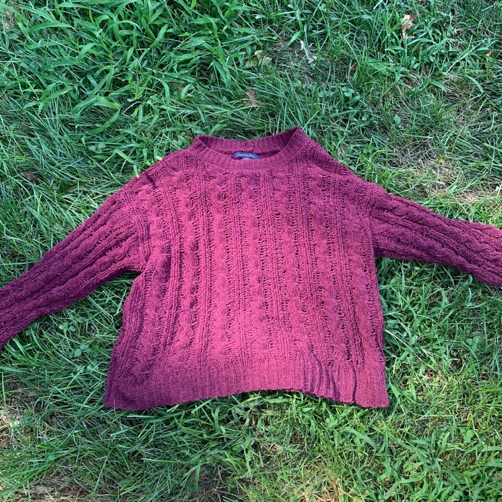 Abercrombie burgundy sweater